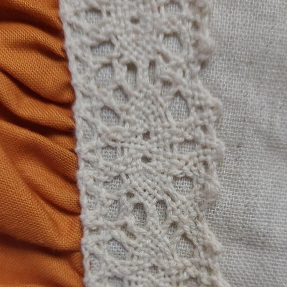 bebe Orange and Cream Kids Dress - Picture 5 of 6